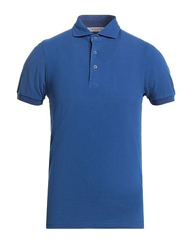 LA FILERIA Polo shirt Blue 100% Cotton