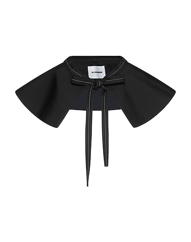 JIL SANDER Cloak Black 65% Viscose, 24% Linen, 11% Silk