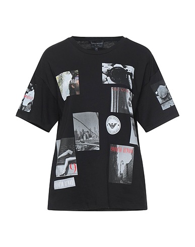 EMPORIO ARMANI T-shirt Black 100% Cotton