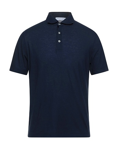 FILIPPO DE LAURENTIIS Polo shirt Midnight blue 100% Cotton