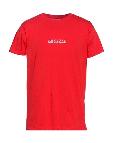 PACIFIC T-shirt Rosso 100% Cotone