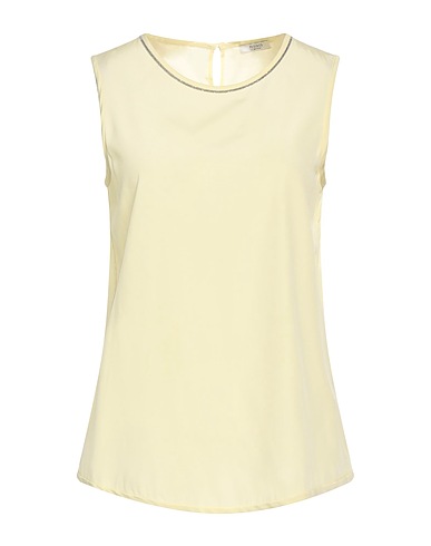 PESERICO Top EASY Giallo 94% Seta, 6% Elastan