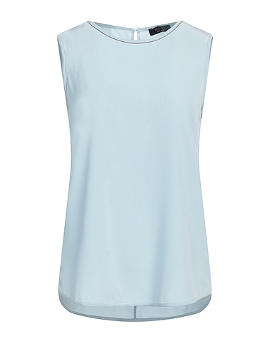 PESERICO Top EASY BLU CHIARO 94% Silk, 6% Elastane