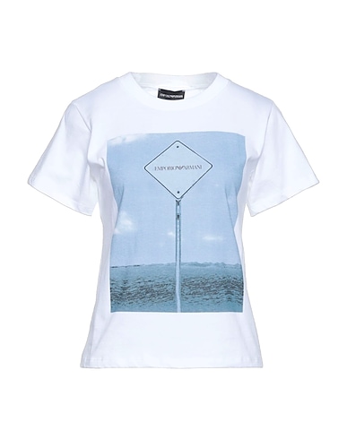 EMPORIO ARMANI T-Shirt Weiß 100% Baumwolle