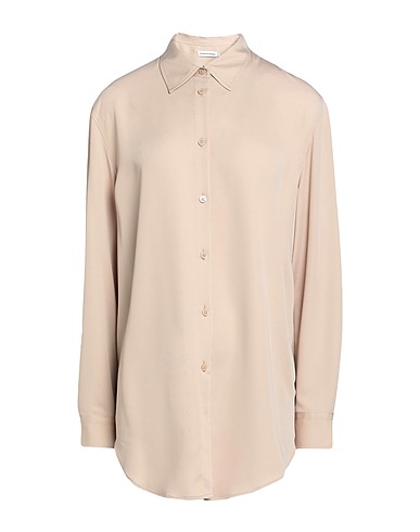 CALVIN KLEIN Solid colour shirts & blouses RECYCLED CDC RELAXED SHIRT
 Sand 100% Polyester