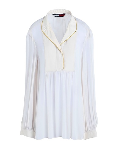 TOMMY HILFIGER Top THL FESTIVE CREST BADGE SHIRT
 Ivory 100% Viscose
