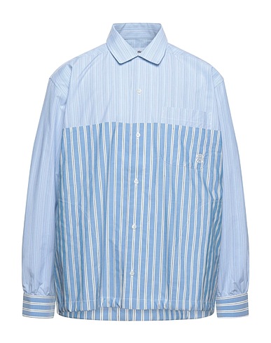 AMBUSH Striped shirt Sky blue 100% Cotton, Polyester