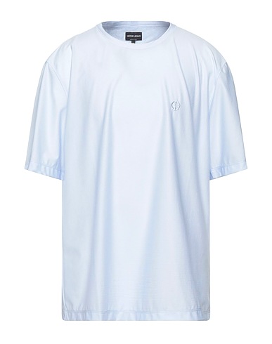 GIORGIO ARMANI オーバーサイズTシャツ スカイブルー コットン 66% / ポリエステル 34%