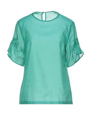 PESERICO Top Green 67% Cotton, 33% Silk