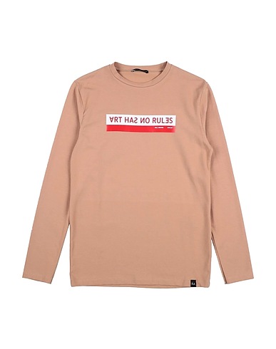 DANIELE ALESSANDRINI T-Shirt Braun 90% Baumwolle, 10% Elastan