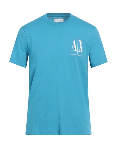 ARMANI EXCHANGE Basic T-Shirt Turquoise 100% Cotton