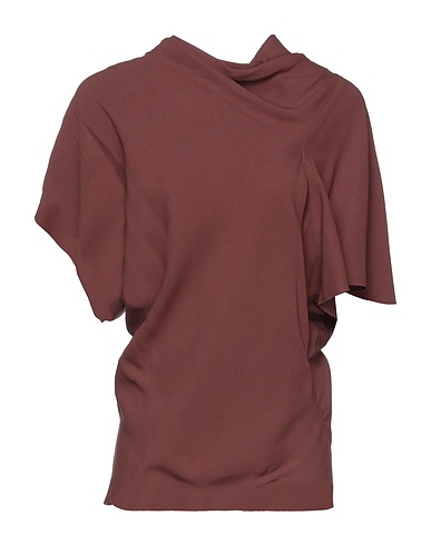 RICK OWENS Top Chocolate brown 84% Viscose, 16% Acetate