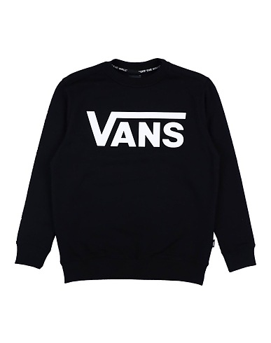VANS Sweatshirt BY VANS CLASSIC CREW BOYS
 Black 100% Cotton