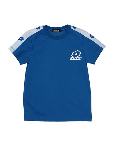 LOTTO T-shirt Blu 64% Cotone, 36% Poliestere