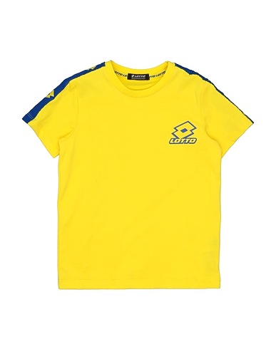LOTTO T-shirt Giallo 64% Cotone, 36% Poliestere