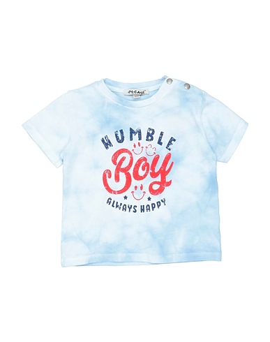 PLEASE T-shirt Sky blue 100% Cotton