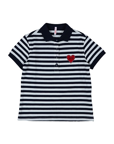 SUN 68 Polo shirt Midnight blue 95% Cotton, 5% Elastane