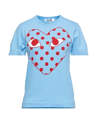 COMME des GARÇONS PLAY T-shirt Azure 100% Cotton