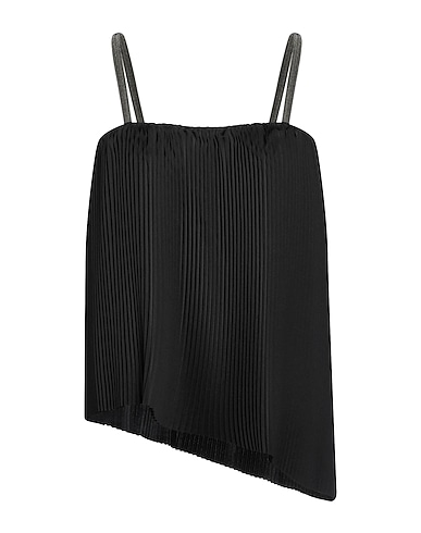 FABIANA FILIPPI Cami Black 100% Polyester, Ecobrass