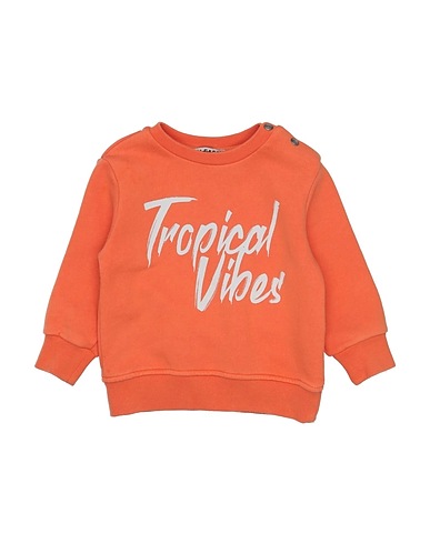 PLEASE Sweatshirt Orange 100% Cotton