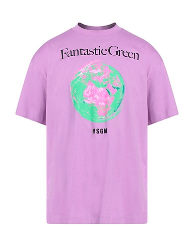 MSGM T-shirt Mauve 100% Organic cotton