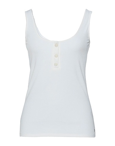 GARCIA Canotta Bianco 65% Poliestere, 30% Viscosa, 5% Elastan