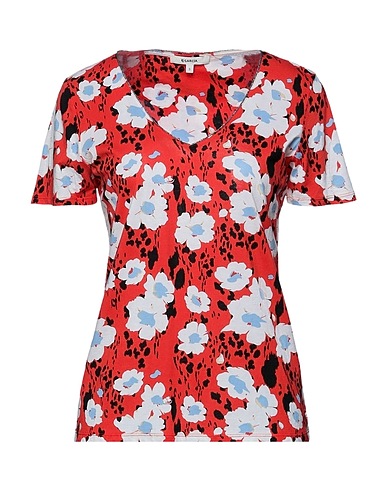 GARCIA T-shirt Red 50% Modal, 50% Cotton