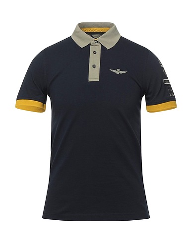AERONAUTICA MILITARE Poloshirt Nachtblau 92% Baumwolle, 8% Elastan