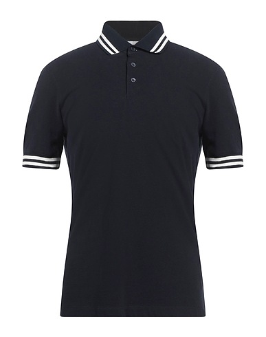 BRUNELLO CUCINELLI Polo shirt Midnight blue 100% Cotton