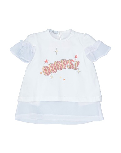 Y-CLÙ T-shirt White 90% Cotton, 10% Elastane