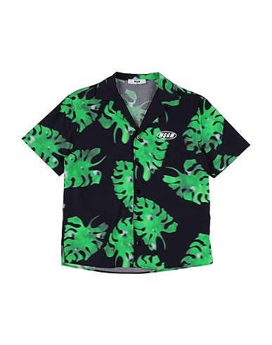 MSGM Patterned shirt Green 100% Cotton