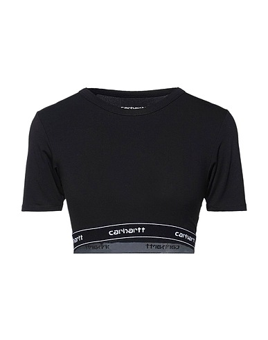 CARHARTT T-shirt Black 93% Cotton, 7% Elastane