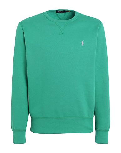 POLO RALPH LAUREN Sweat-shirt THE RL FLEECE SWEATSHIRT
 Vert 60% Coton, 40% Polyester recyclé