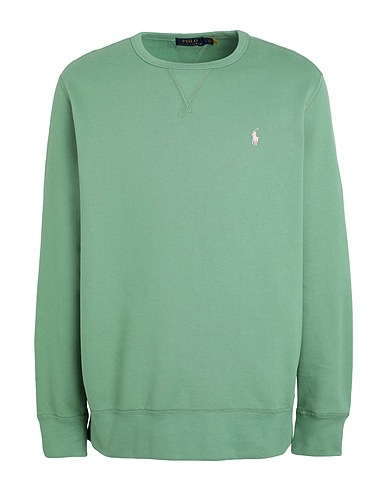 POLO RALPH LAUREN Sweatshirt THE RL FLEECE SWEATSHIRT
 Sage green 60% Cotton, 40% Recycled polyester
