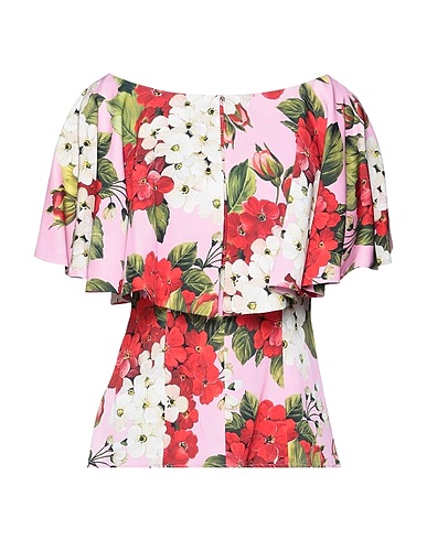 DOLCE&GABBANA Top Pink 89% Silk, 11% Elastane