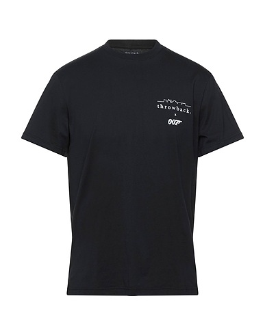THROWBACK. T-shirt Black 100% Cotton