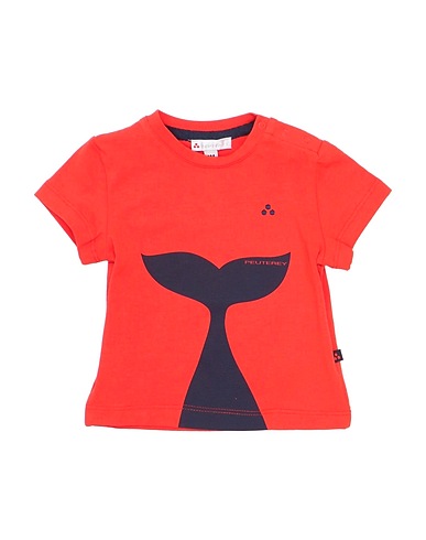 PEUTEREY T-shirt Red 95% Cotton, 5% Elastane