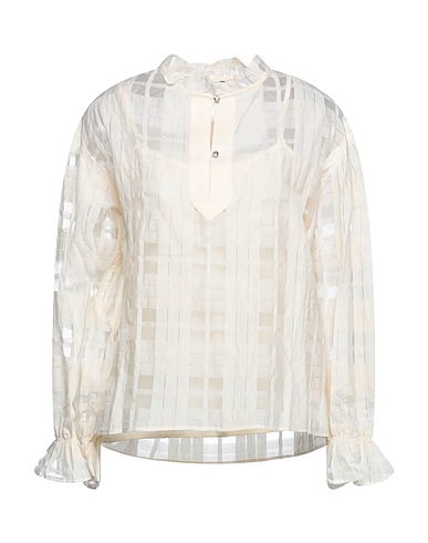 LIU •JO Top Ivory 86% Cotton, 14% Polyamide