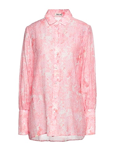 MAX & MOI Floral shirts & blouses Pink 70% Cotton, 30% Silk