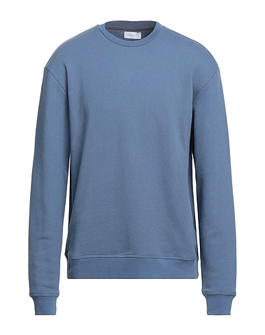 JOHN ELLIOTT Sweatshirt Slate blue 100% Cotton, Polyurethane