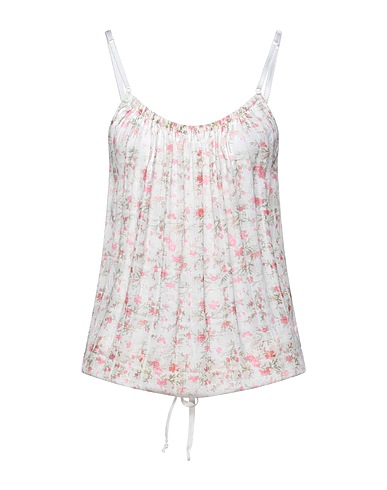 GALLIANO Top Avorio 56% Viscosa, 44% Acetato, Seta