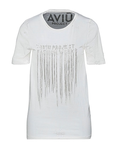 AVIÙ T-shirt Ivory 100% Cotton