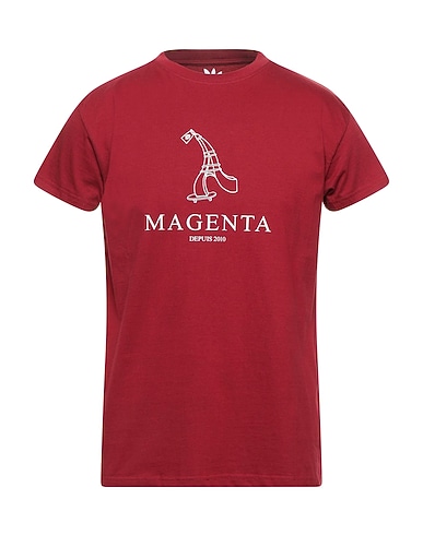 MAGENTA Basic T-Shirt Burgundy 100% Cotton