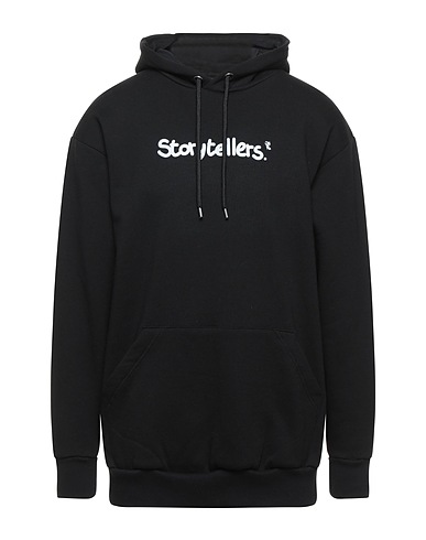 THROWBACK. Hooded sweatshirt Black 100% Cotton