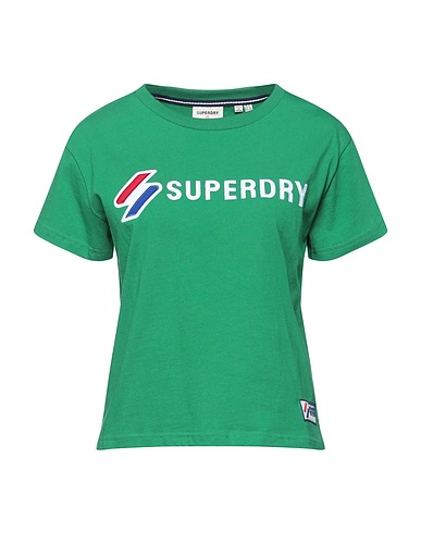 SUPERDRY T-shirt Verde 60% Cotone, 40% Poliestere
