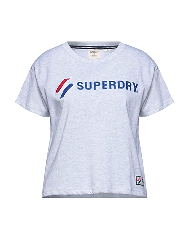 SUPERDRY T-shirt Light grey 60% Cotton, 40% Polyester