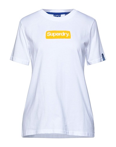SUPERDRY T-shirt Λευκό 100% Βαμβάκι