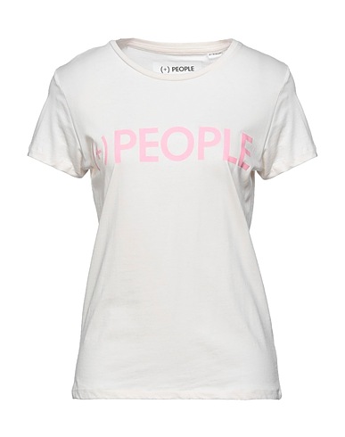 (+) PEOPLE T-shirt Beige 100% Organic cotton