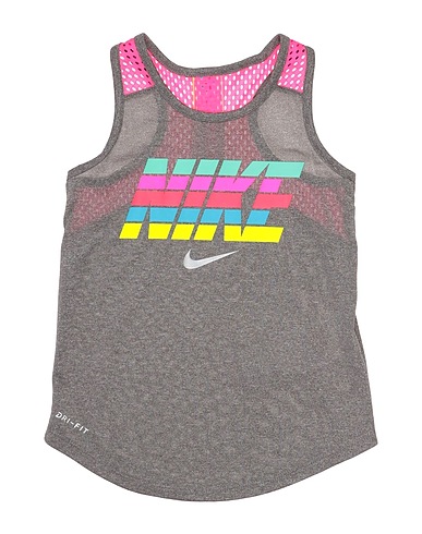 NIKE T-shirt Grey 100% Polyester
