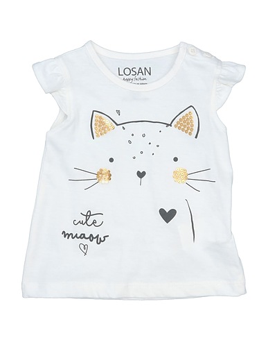 LOSAN T-shirt White 100% Cotton